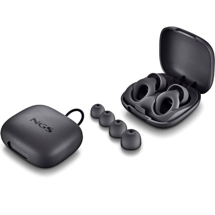 NGS Tapones de oído Noon Black con reducción de ruido